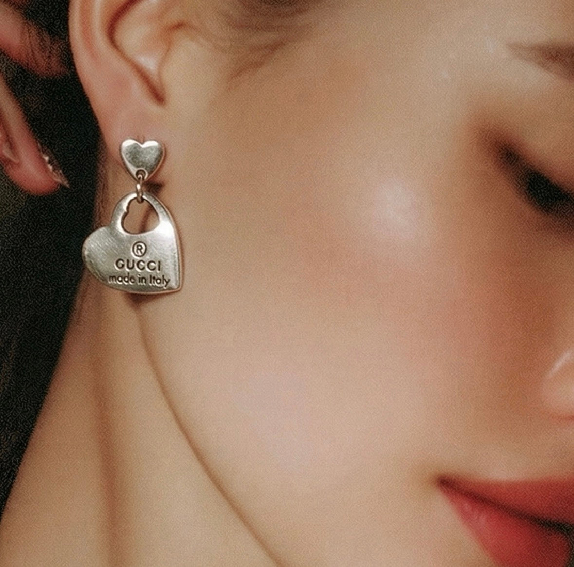 Upcycled GG Earrings