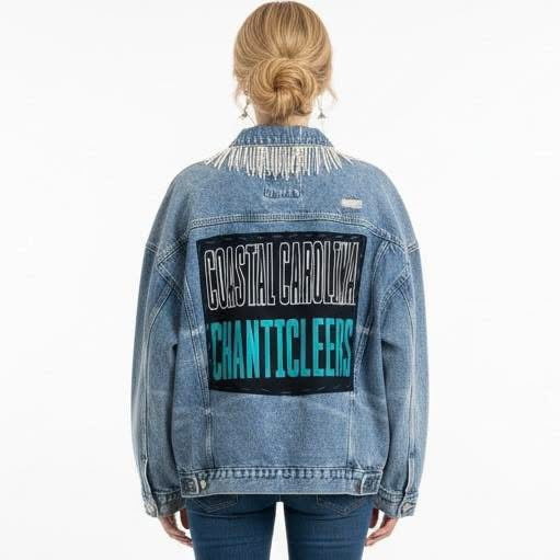 Coastal Carolina University Chanticleers Blue Denim Jean Jacket