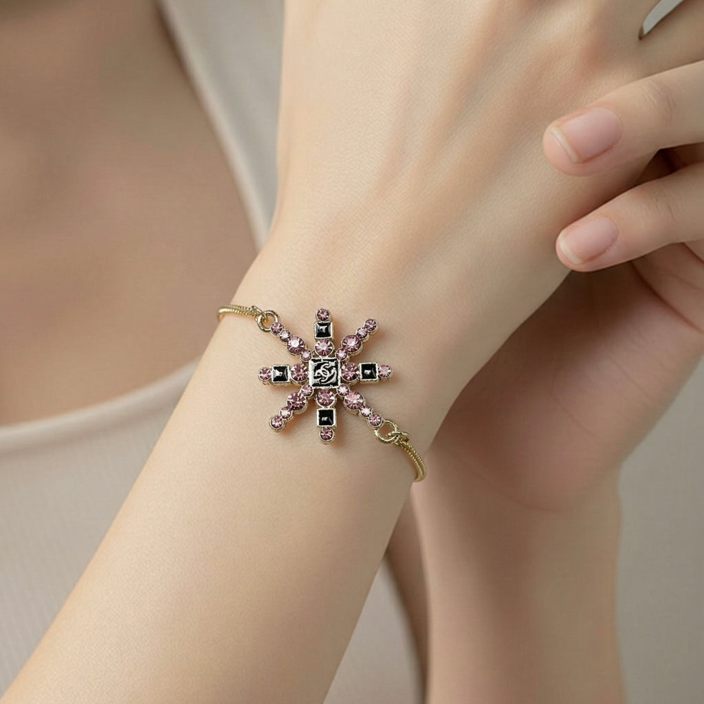 The Snow Day Pink Bracelet