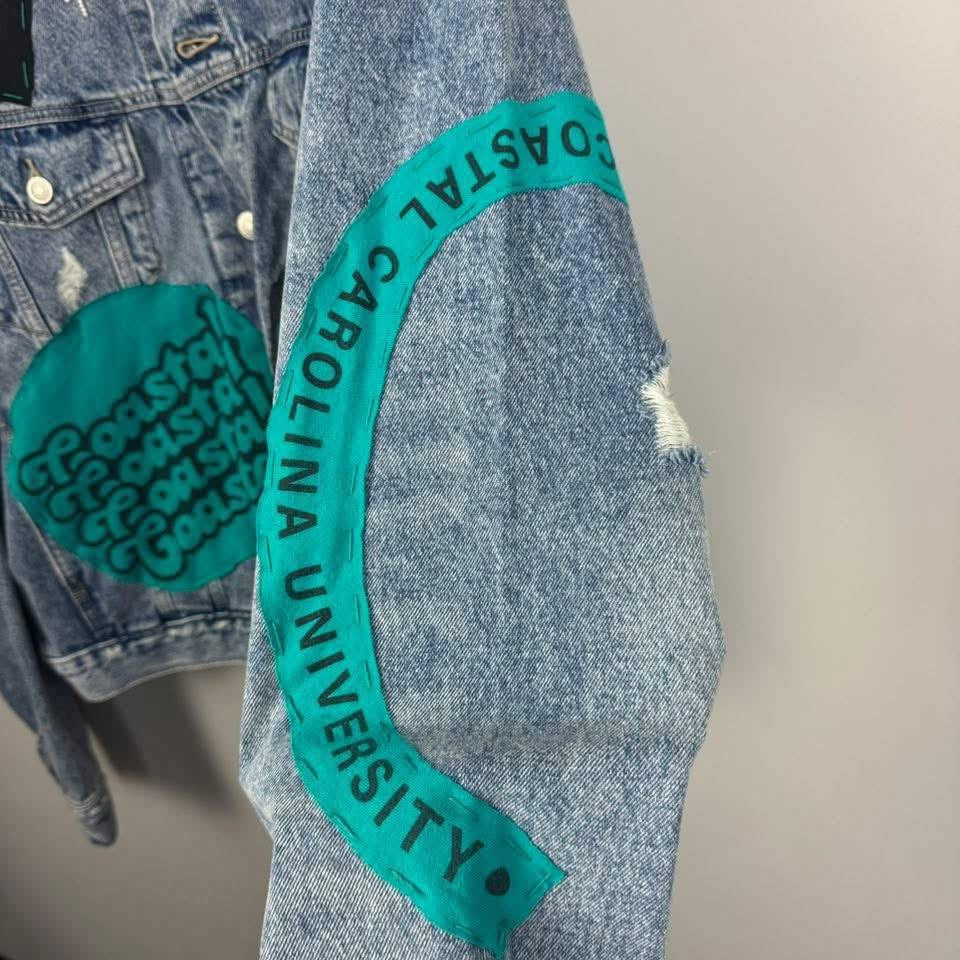 Coastal Carolina University Chanticleers Blue Denim Jean Jacket