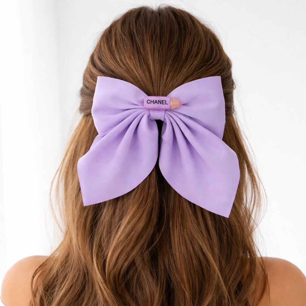 The Purple Pencil Hair Bow