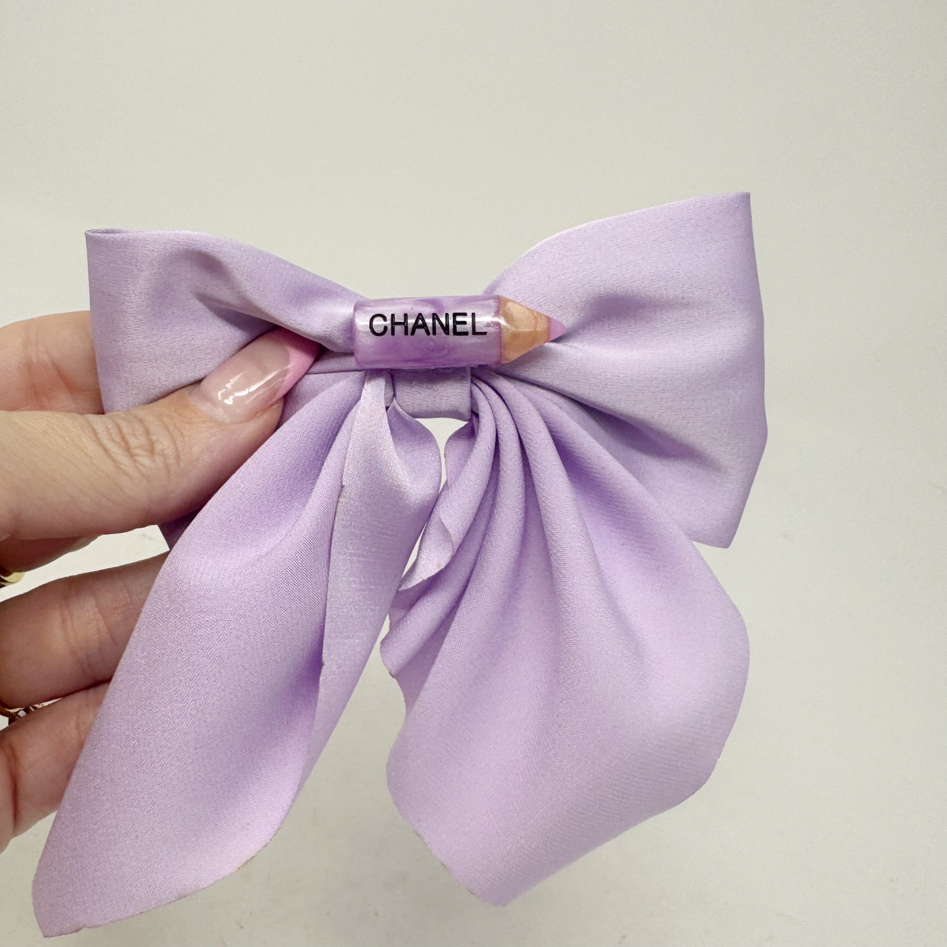 The Purple Pencil Hair Bow
