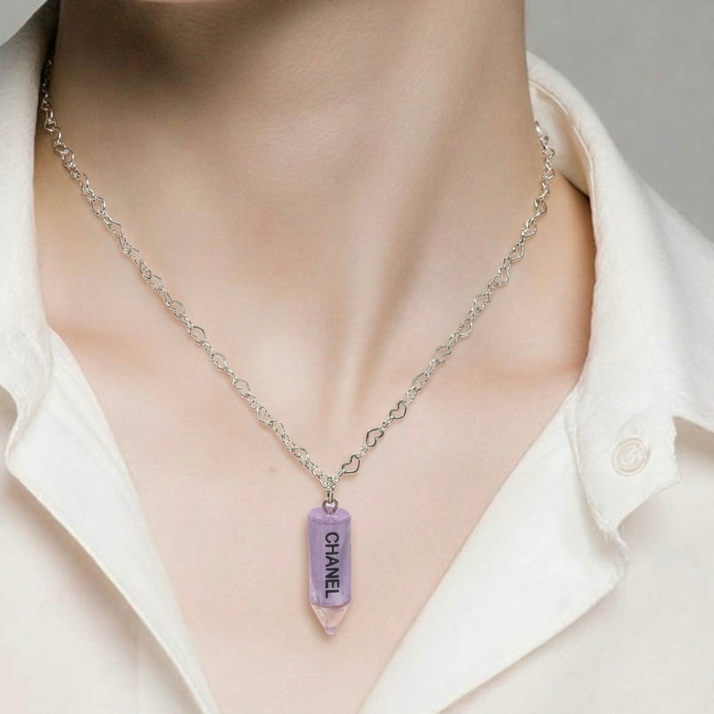 The Purple Pencil Necklace