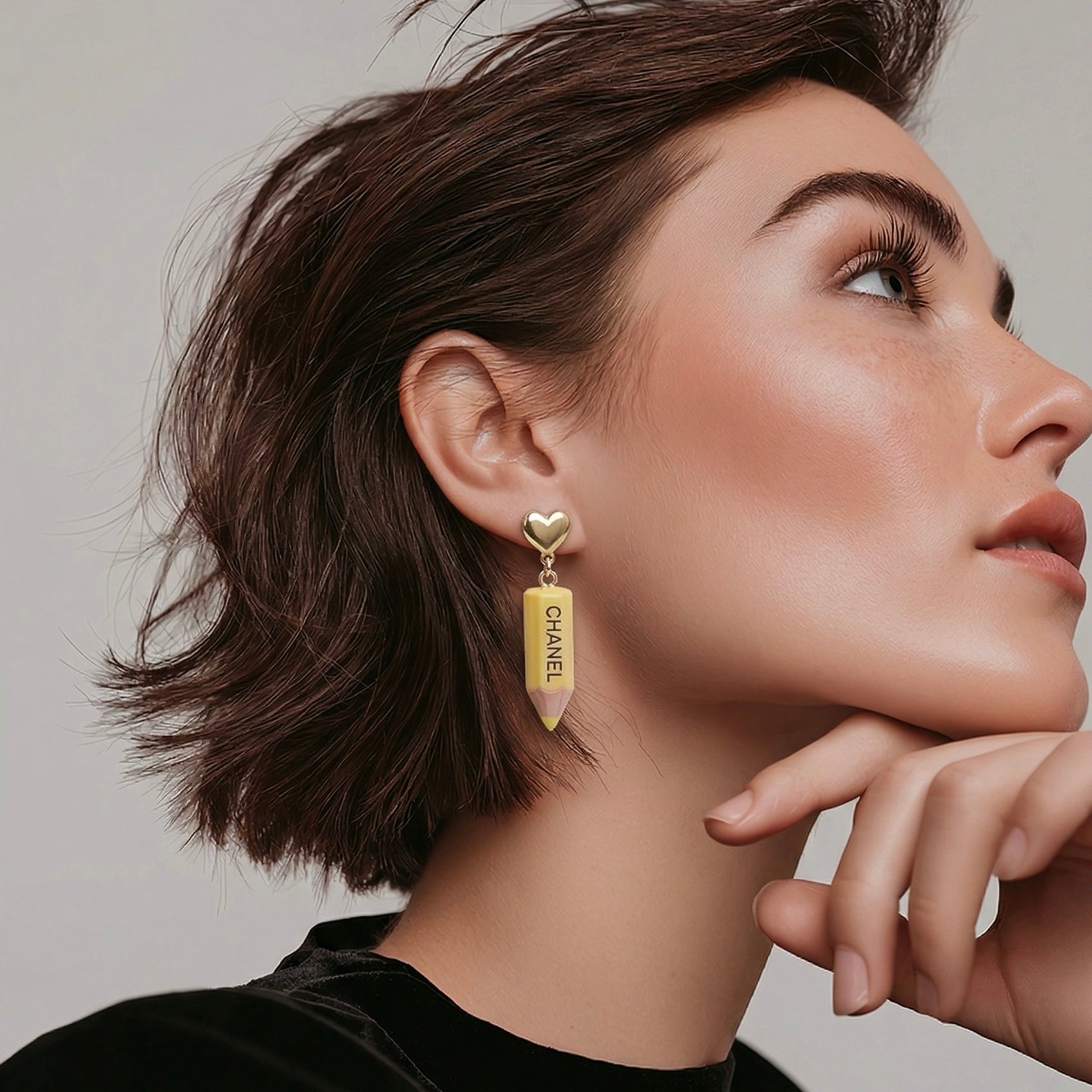 The Yellow Pencil Earrings