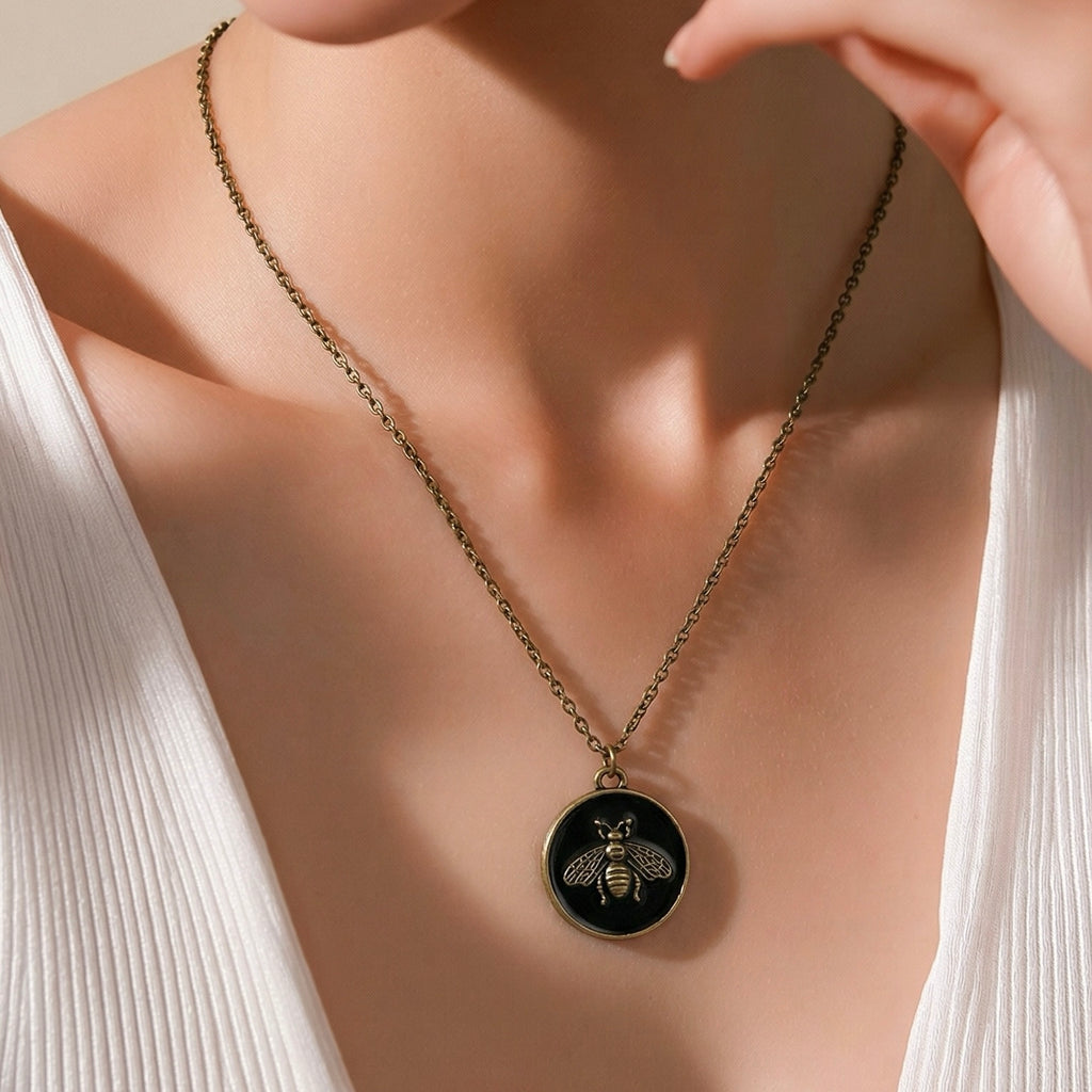 The Black Bee Necklace