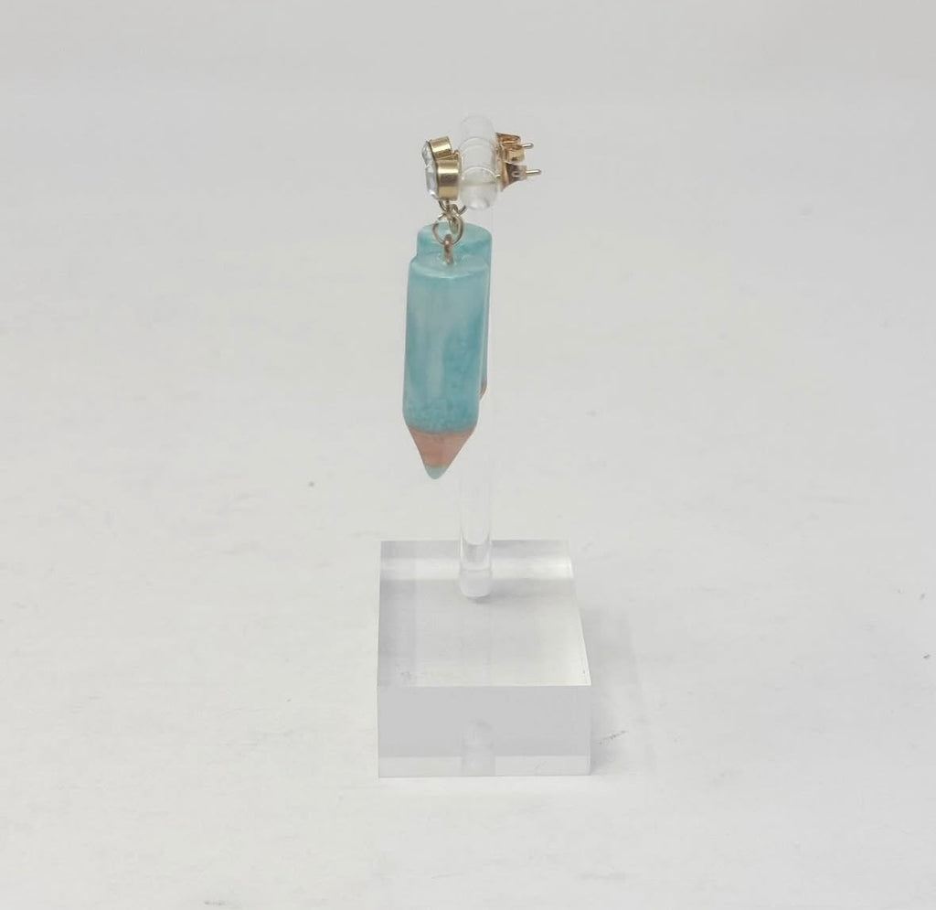 The Blue Pencil Earrings
