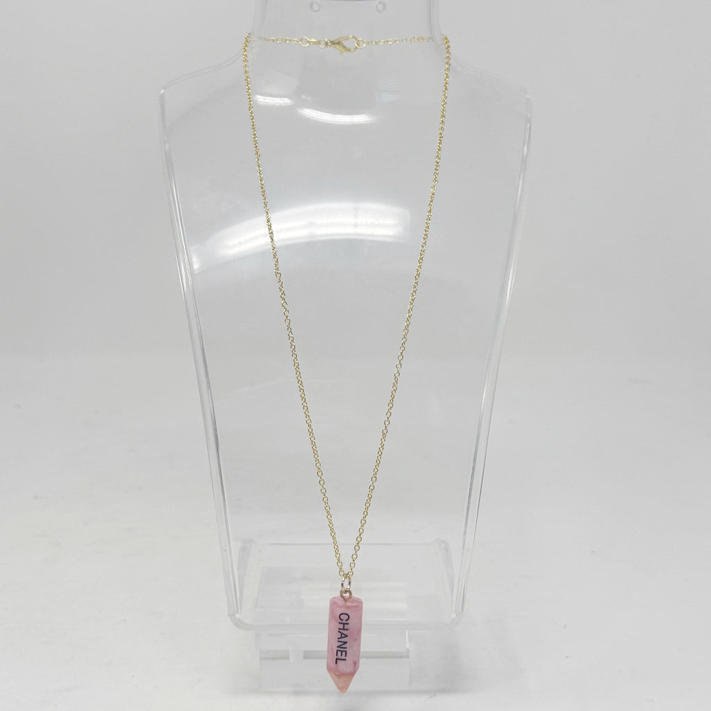 The Pink Pencil Necklace