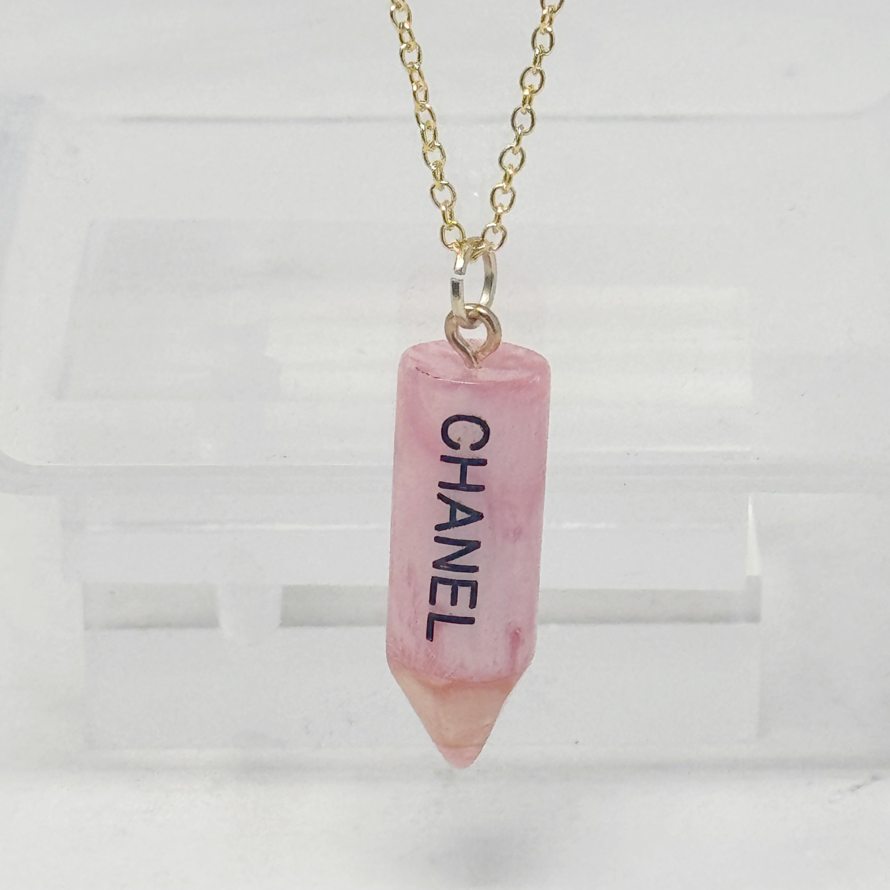 The Pink Pencil Necklace