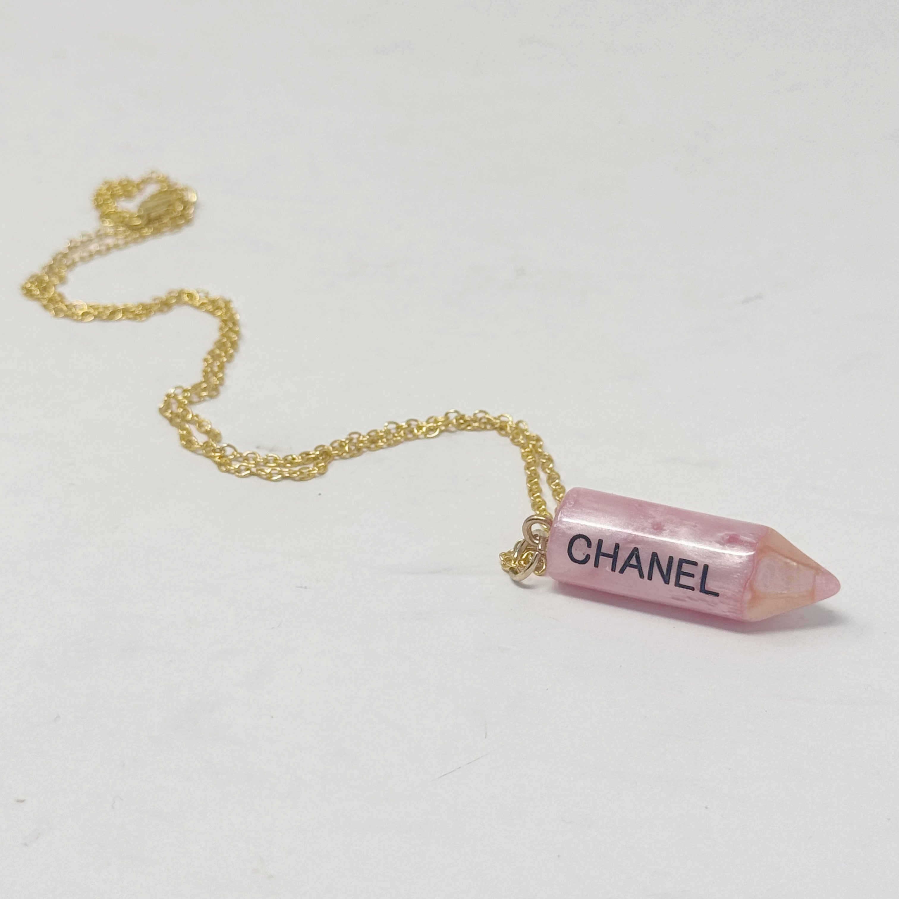 The Pink Pencil Necklace