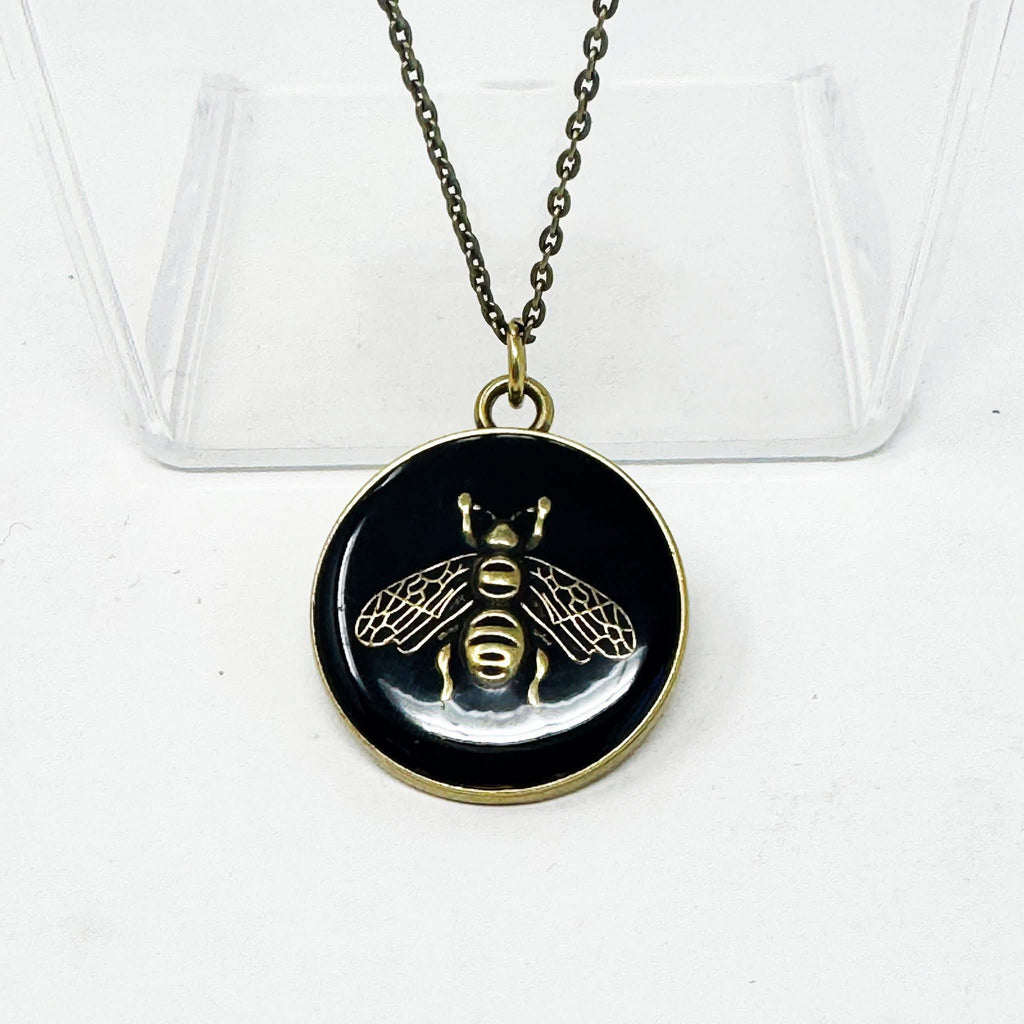 The Black Bee Necklace