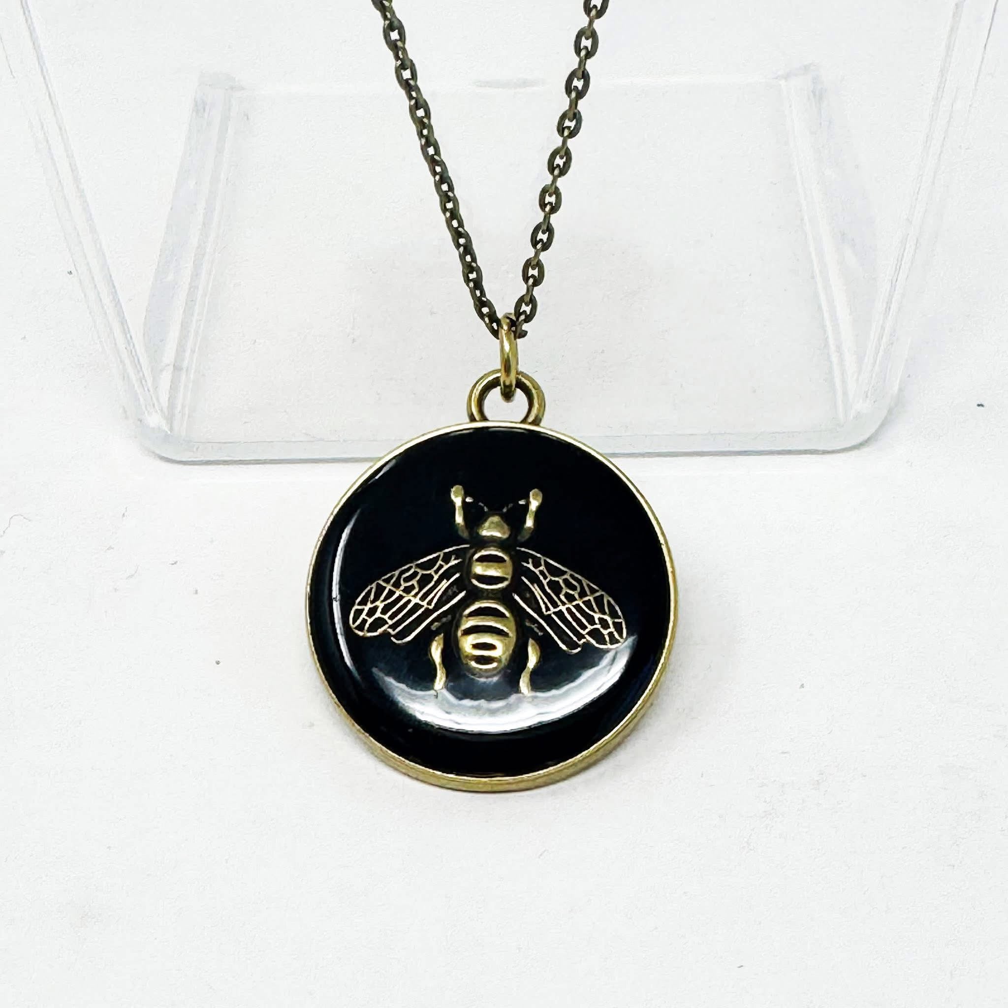 The Black Bee Necklace