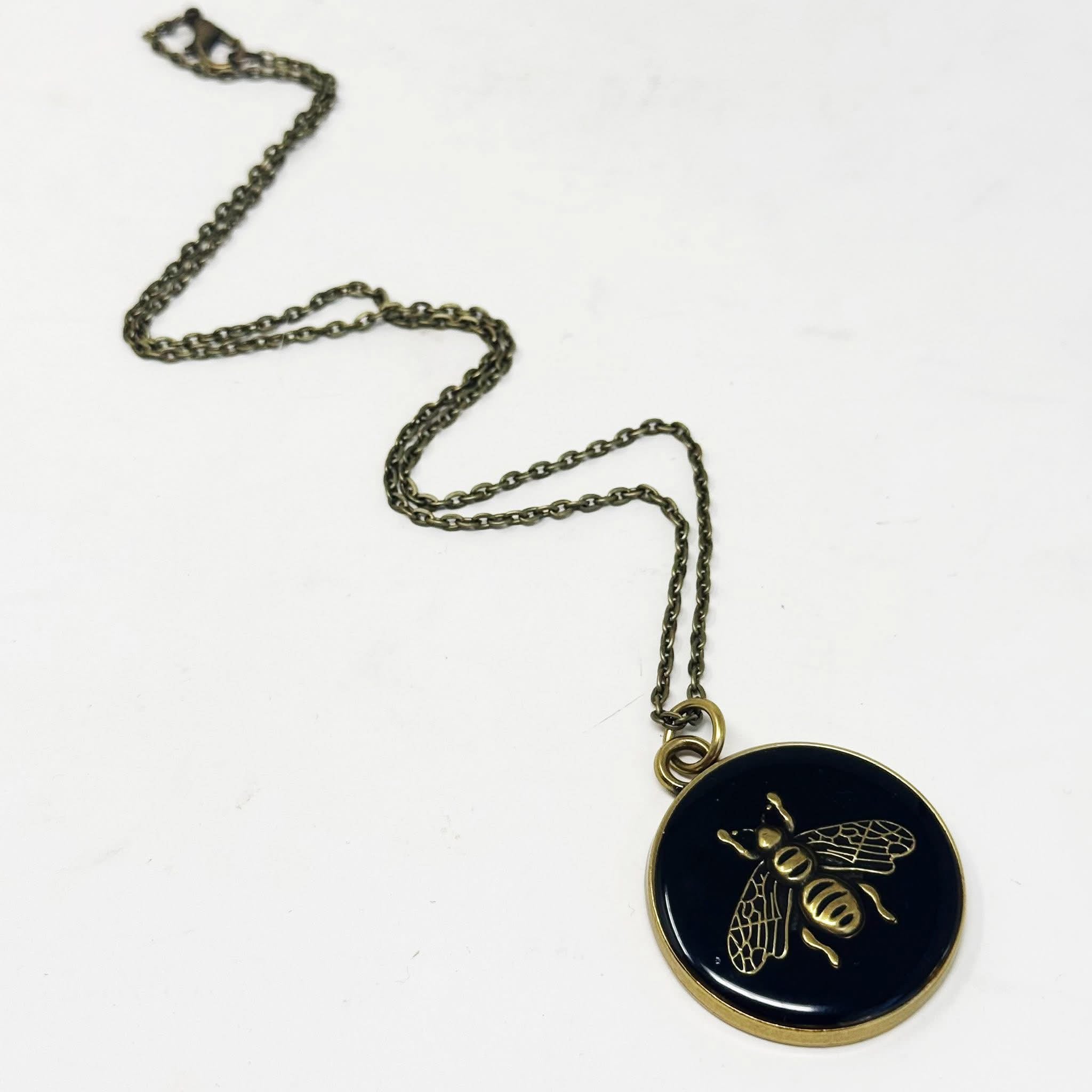 The Black Bee Necklace