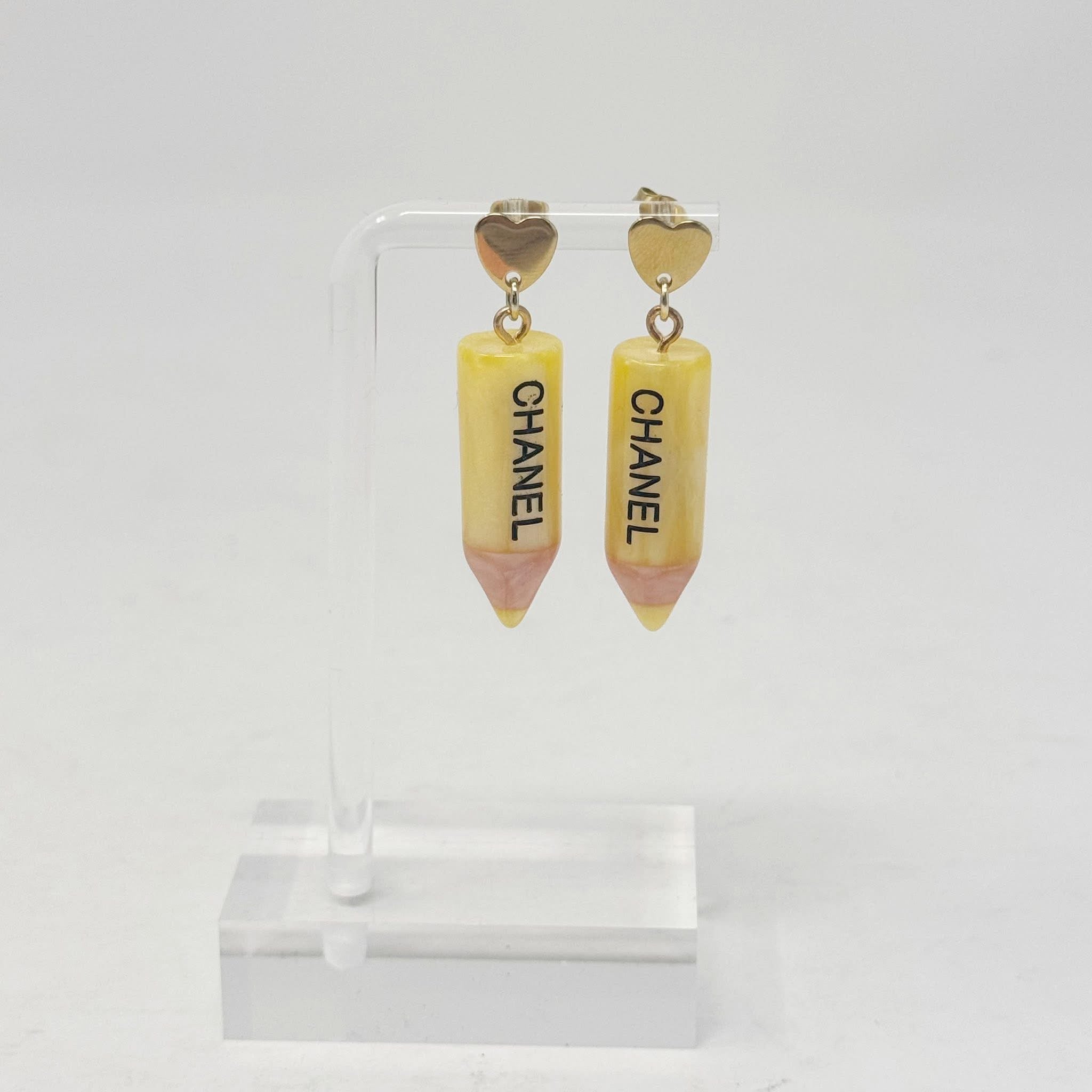 The Yellow Pencil Earrings