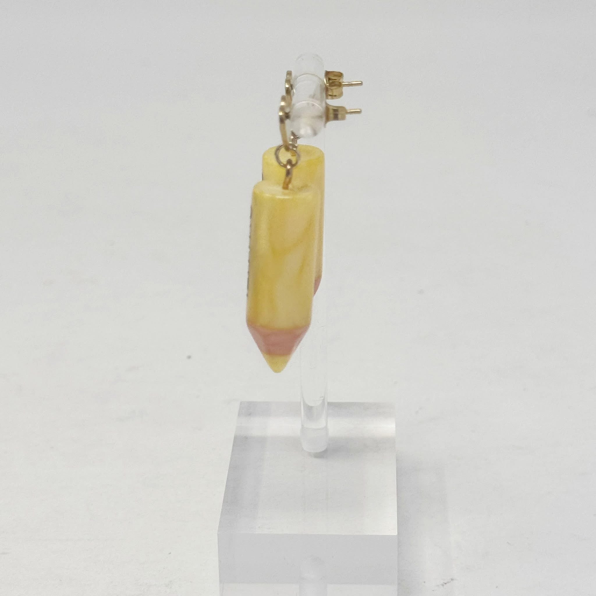 The Yellow Pencil Earrings
