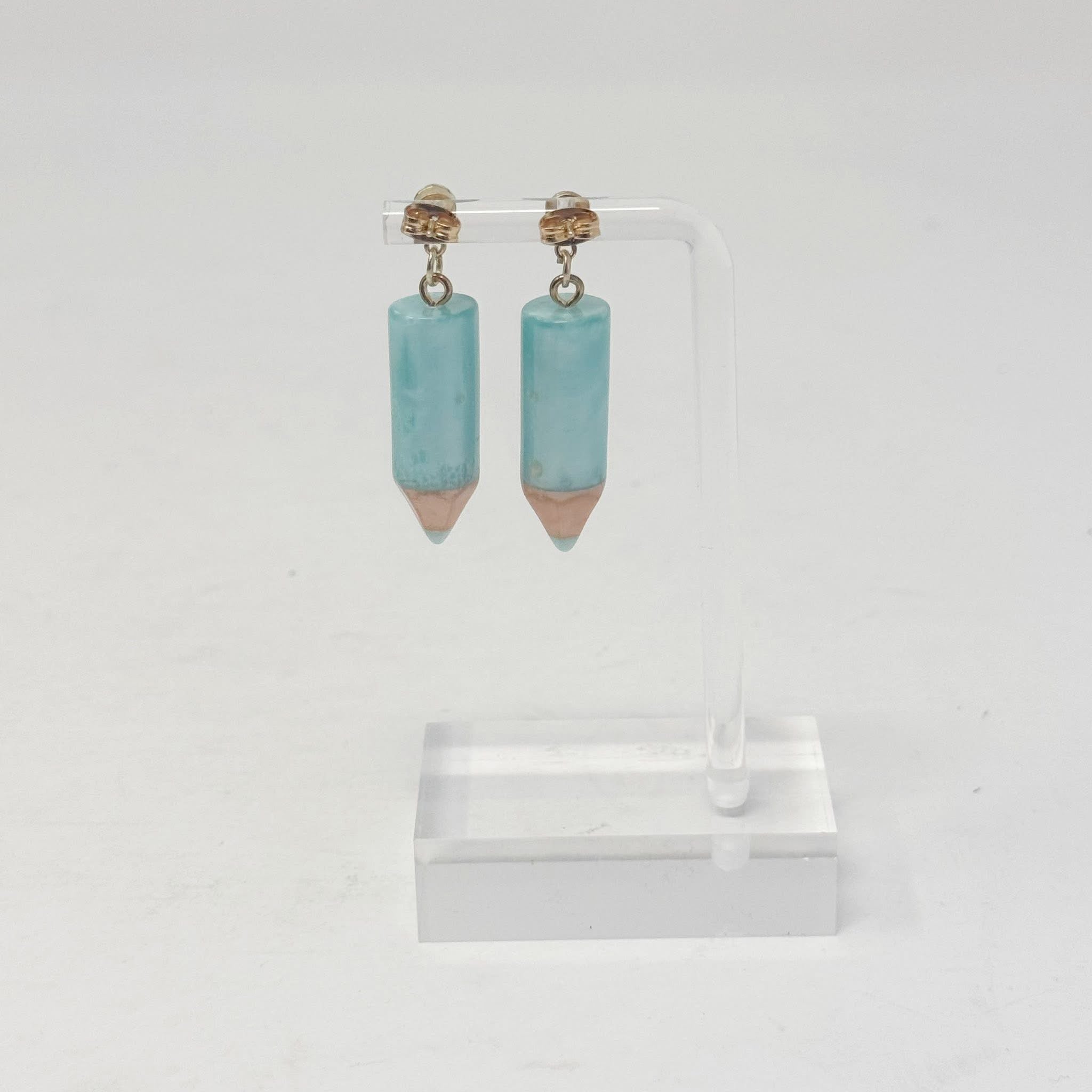 The Blue Pencil Earrings