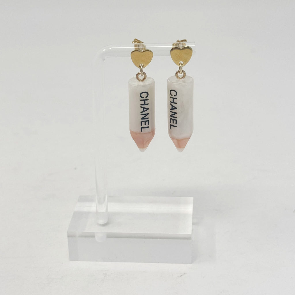 The White Pencil Earrings