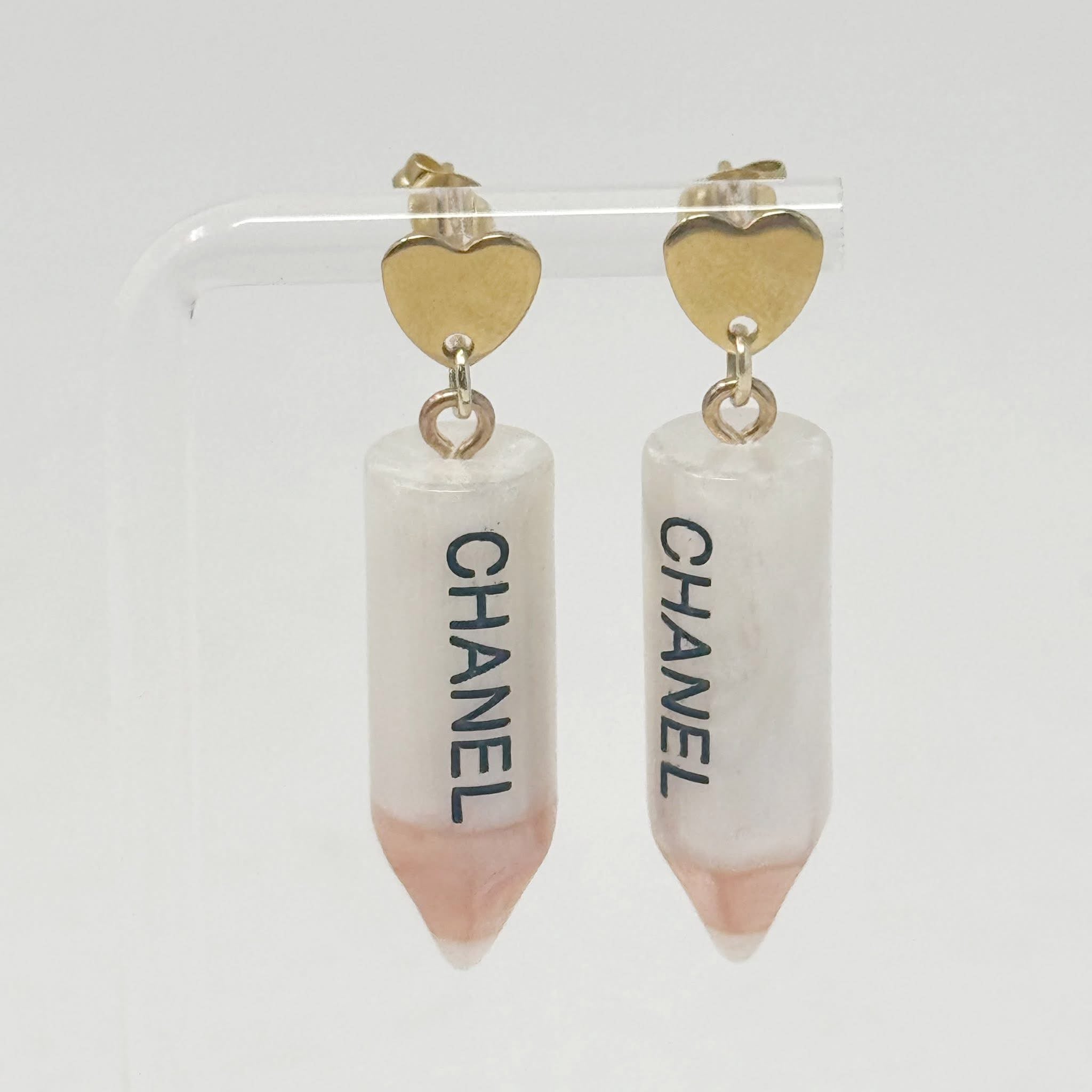 The White Pencil Earrings