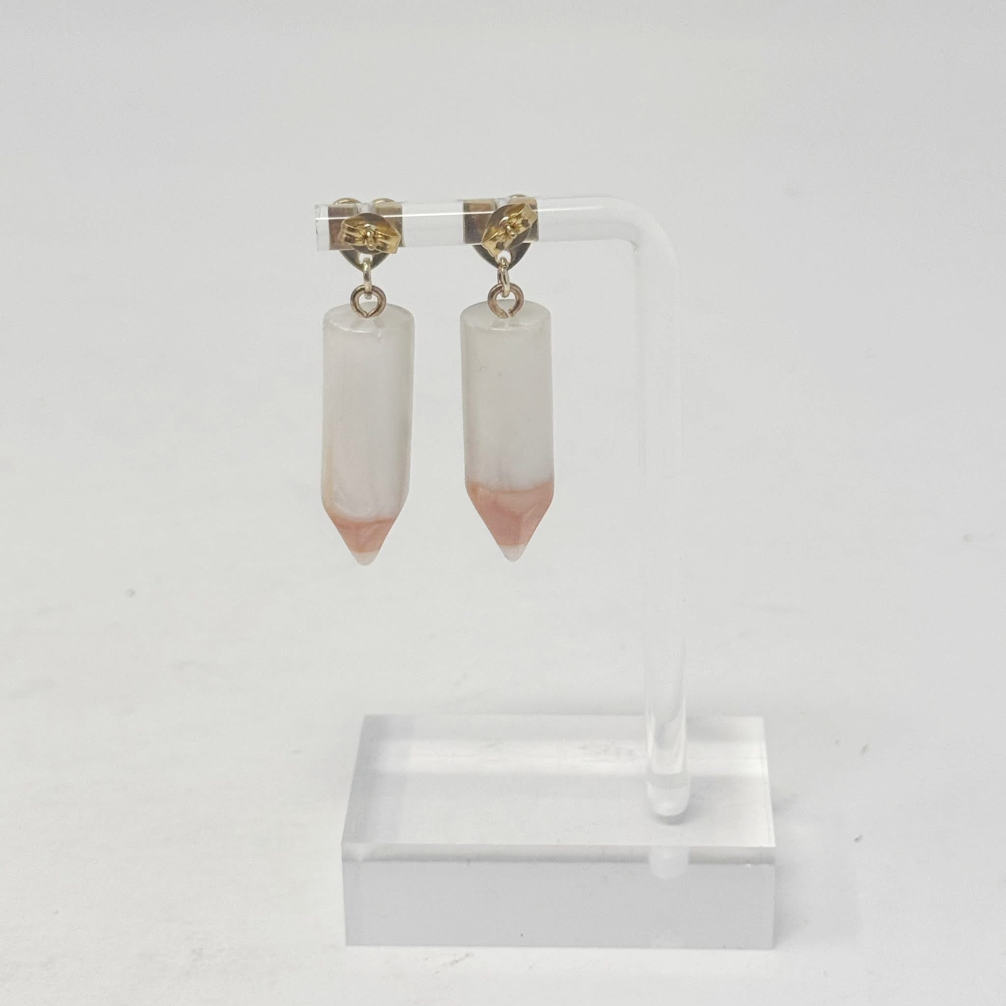 The White Pencil Earrings