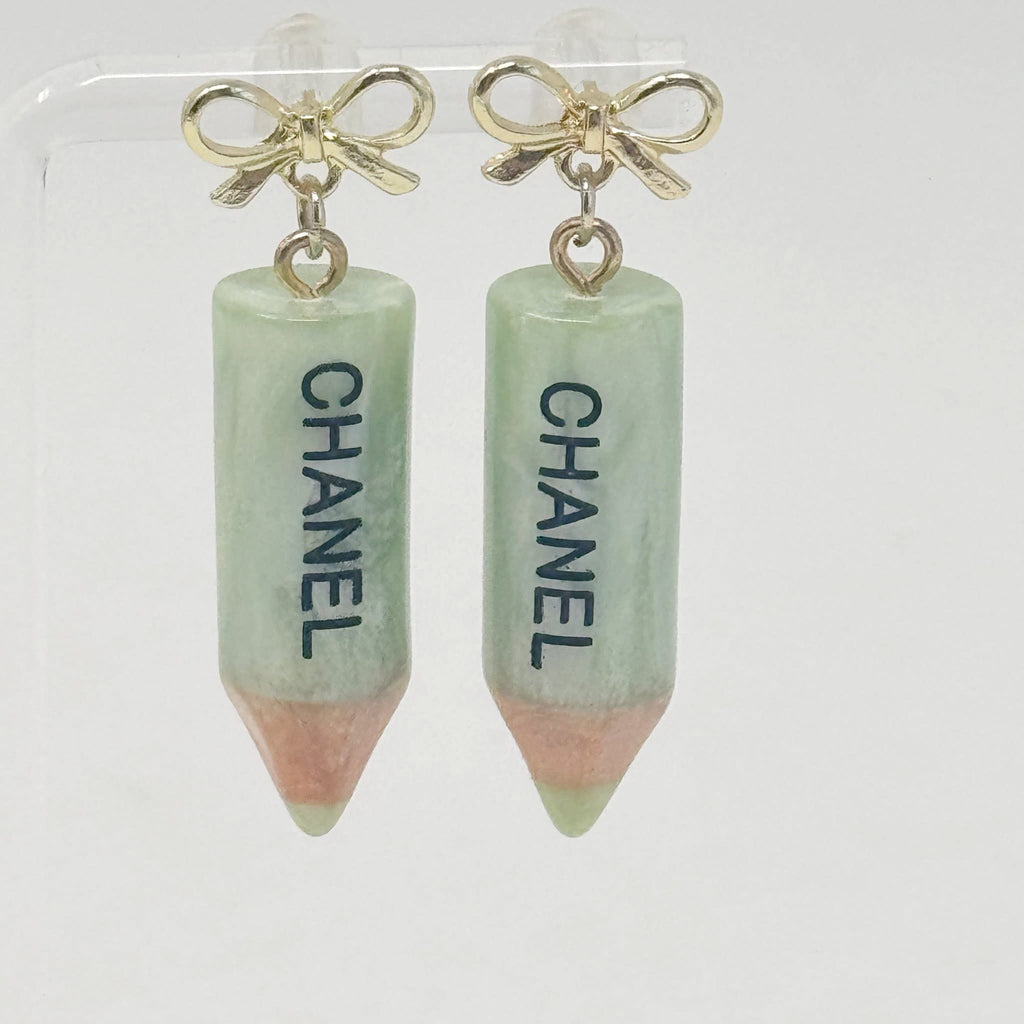 The Green Pencil Earrings