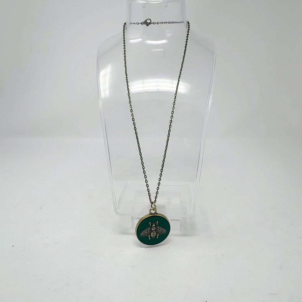 The Green Bee Necklace