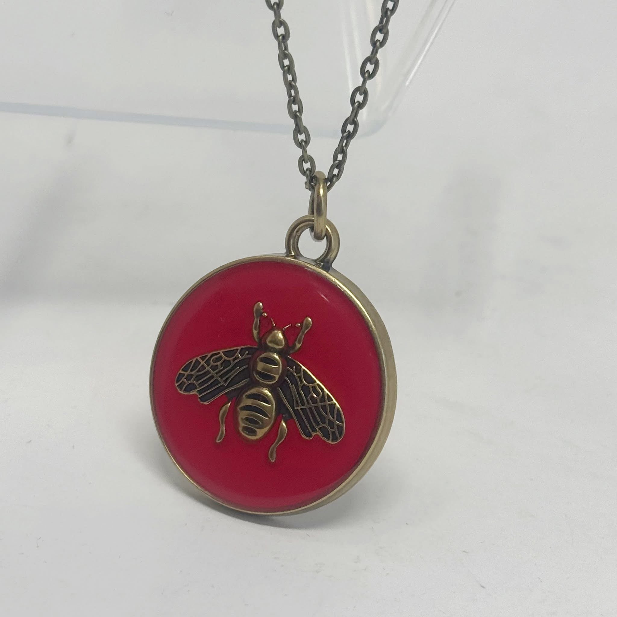 The Red Bee Necklace