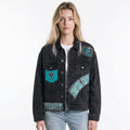 Coastal Carolina University Chanticleers Black Denim Jean Jacket