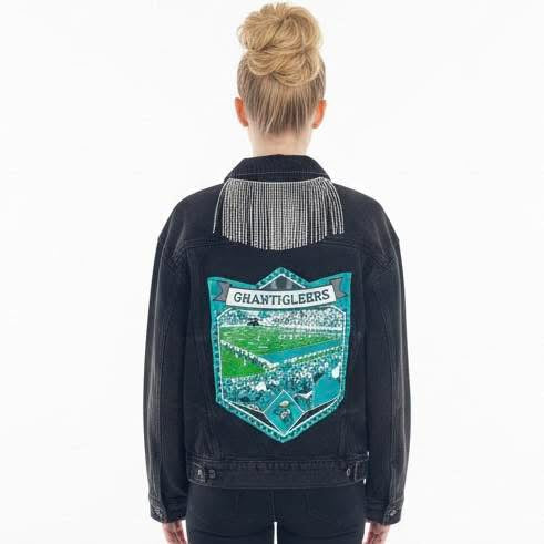 Coastal Carolina University Chanticleers Black Denim Jean Jacket